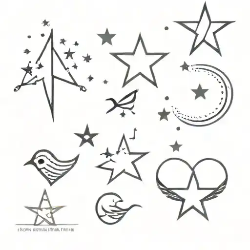 Bird Heart Star Sparkle Galaxy Filled With Stars