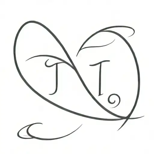 Relationship Simple Design With The Letter T