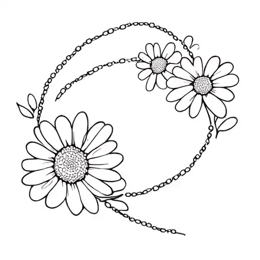 Paw Print Daisy Chain