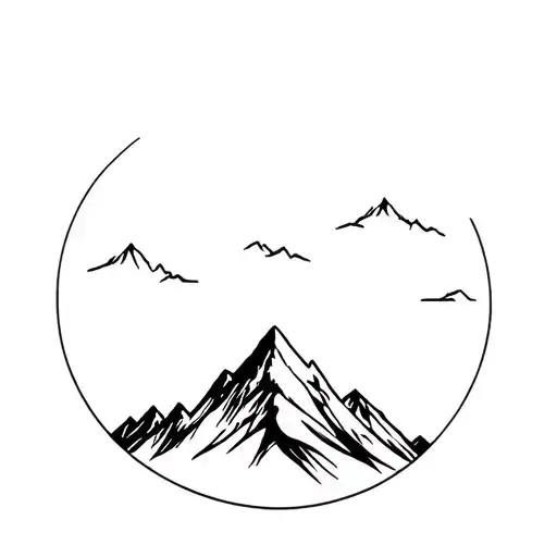 Mountain Range Silhouette