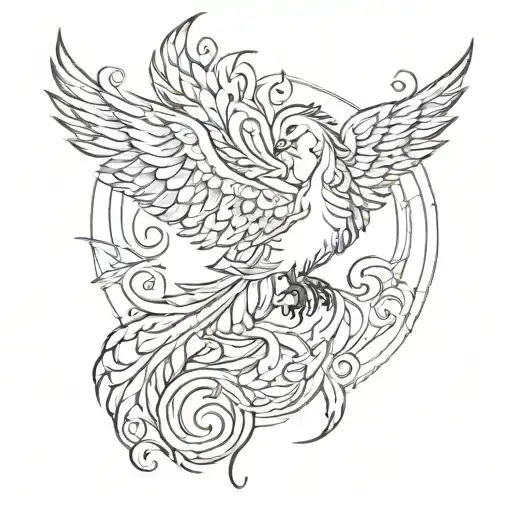 Phoenix Rising From The Ashes