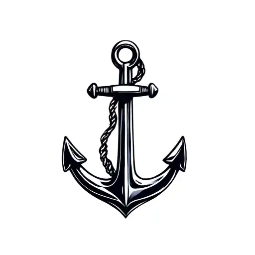 Guitar Strings And An Anchor