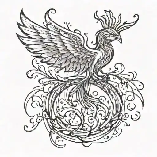 Phoenix Rising From The Ashes