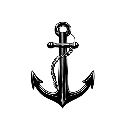 Guitar Strings And An Anchor