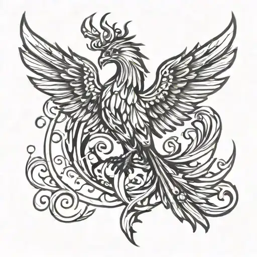 Phoenix Rising From The Ashes