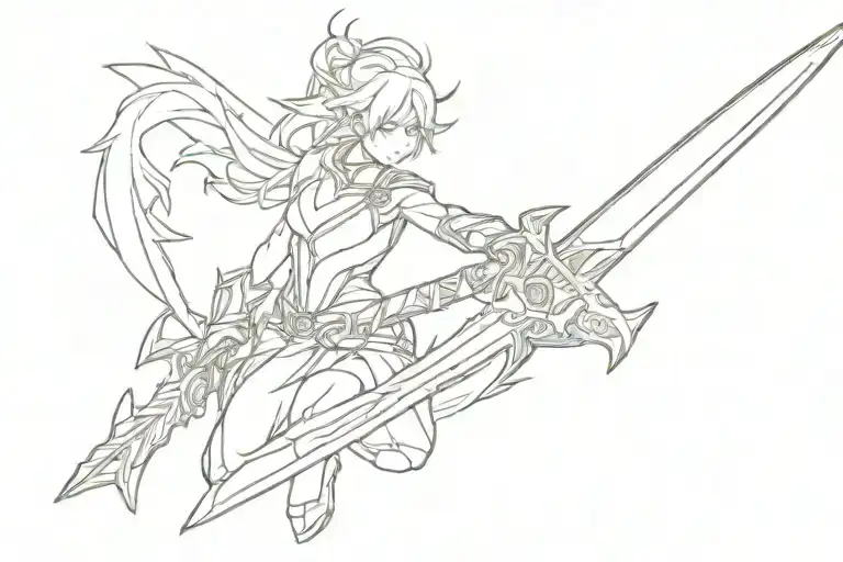 Dawnbringer Riven Sword