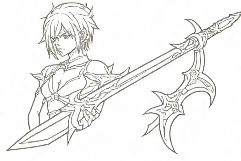 League Of Legends Dawnbringer Riven Sword