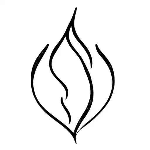 Soft Fire Tattoo In Pinterest Style