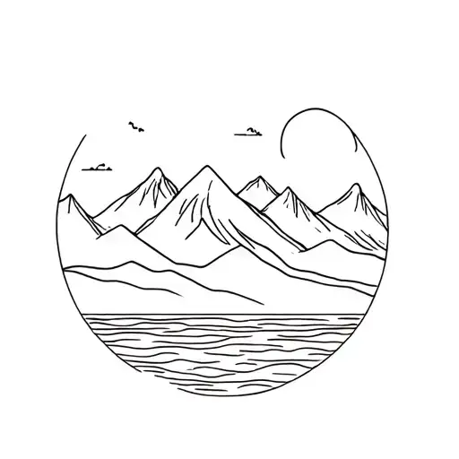 Landscapes Sea And Mountain