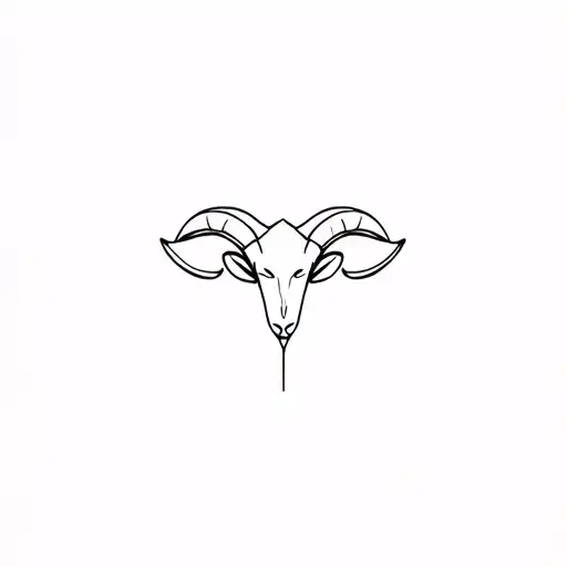 Dainty Aries Symbol