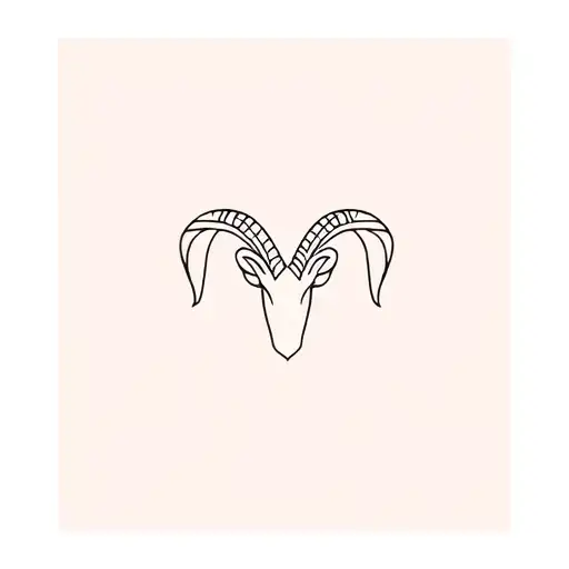 Dainty Aries Symbol