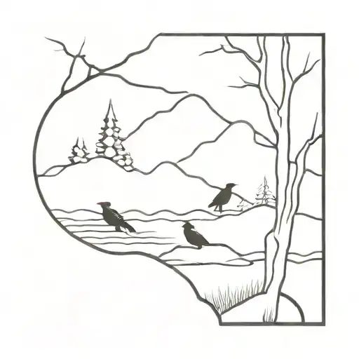 Crow And River Mountain Hammock Forest