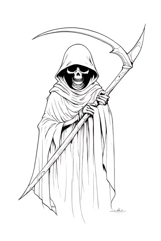 Grim Reaper With A Broken Scythe