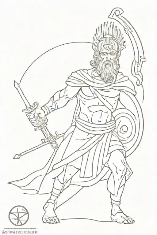 Ancient Greece God Of Warriors
