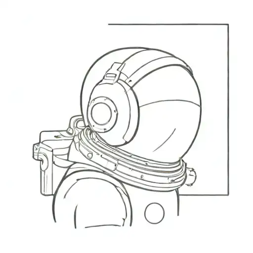 Boy With An Astronaut Helmet