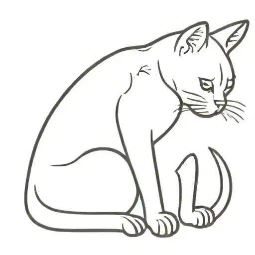 Baby Cat Lying On A Man's Right Shoulder