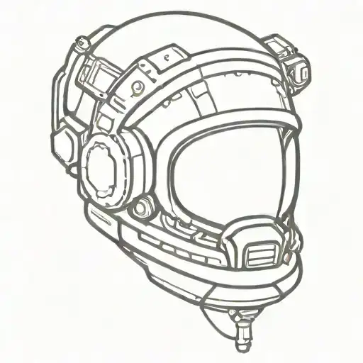 Futuristic Astronaut Helmet