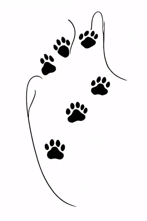 Dog Paw Prints