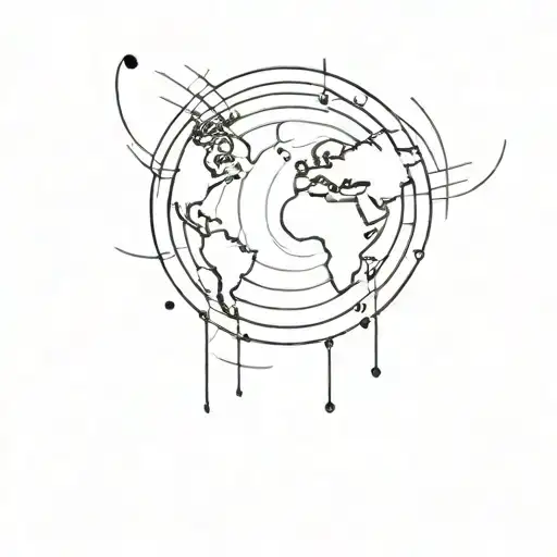 The World In Form Of A Vinyl Record Playing
