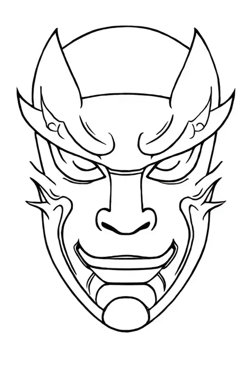 Japanese Oni Mask