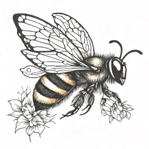 Simple Bumblebee Tracing Heart