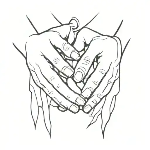 Hands In The Closed Praying Hands