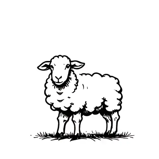 Punk Rock Sheep Standing