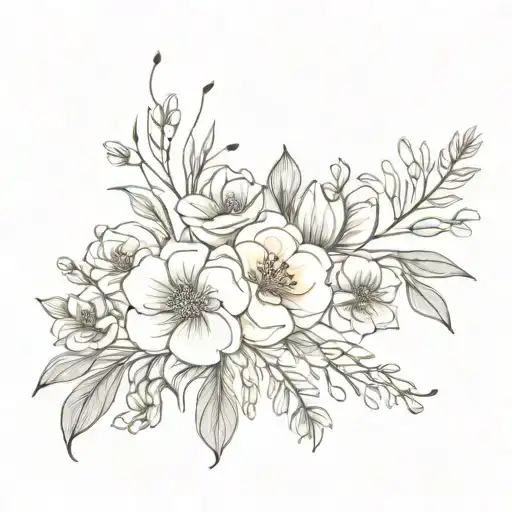 Birth Flower Bouquet