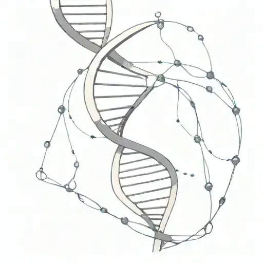 Dna And The Liquid Inside Spilling