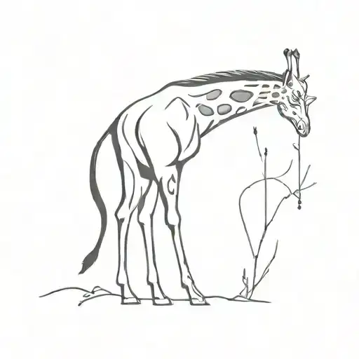 Girafe And Word 'Girafe'