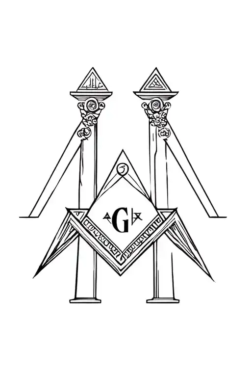 Masonic Pillars Mid Design