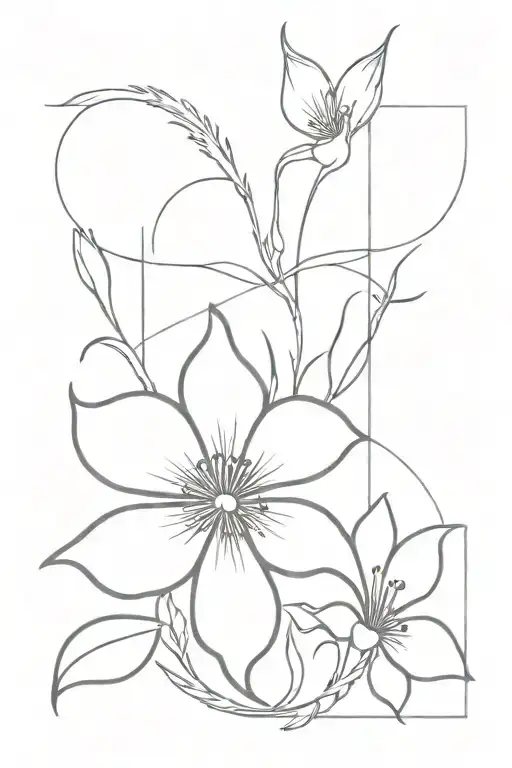 Flower Straigh At The Spine