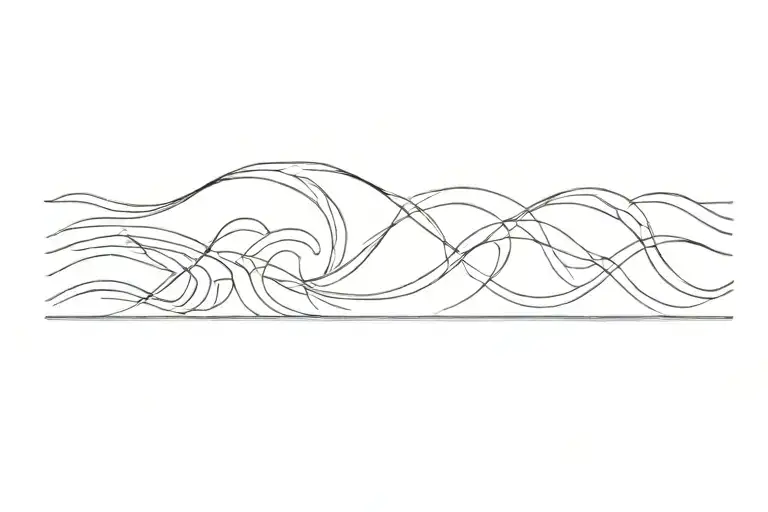 Wave Line Drawing