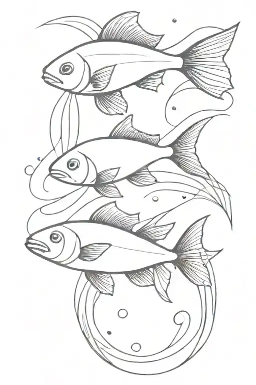 Fish Swimming Upstream