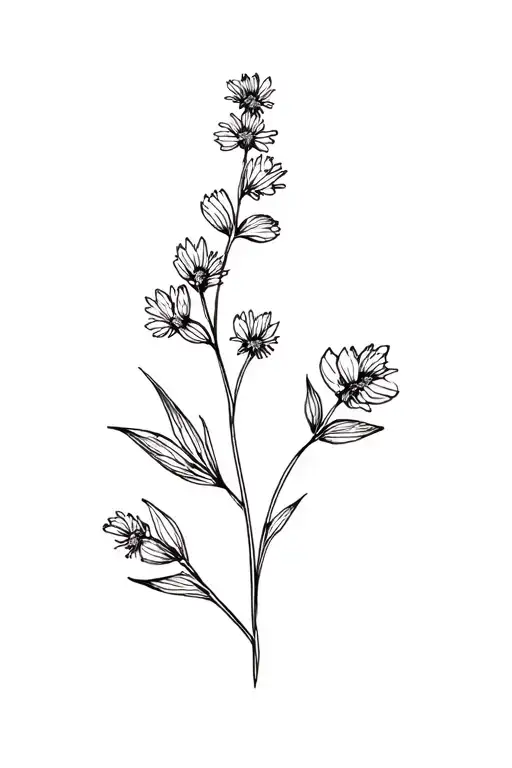 Heather Flower Forming Handwritten Erika