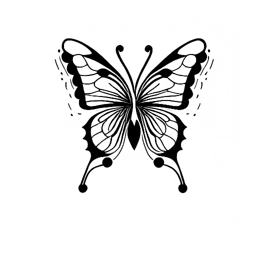 Tabby Cat With Butterfly