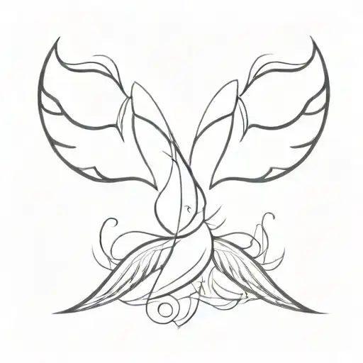 V With Wings Spread Wide