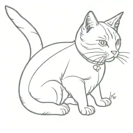 A Cat Wearing A Collar