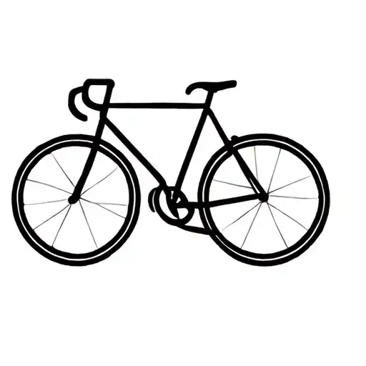 Simple Road Bike Silhouette