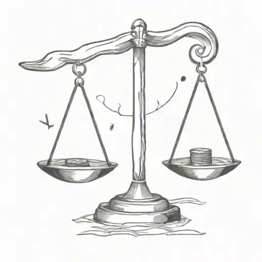 A Minimalist Design Of A Scale Balancing Money On One Side And Respect For Others On The Other Side