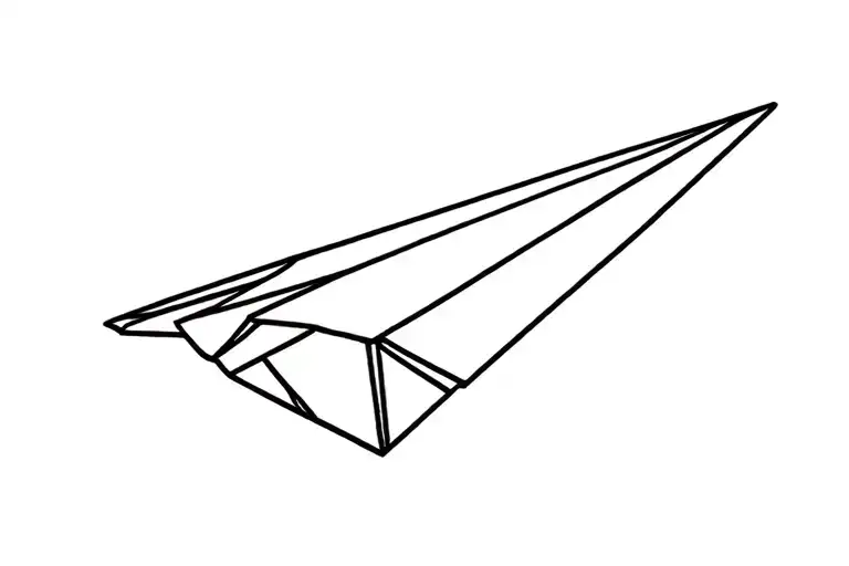 Paper Airplane Flying