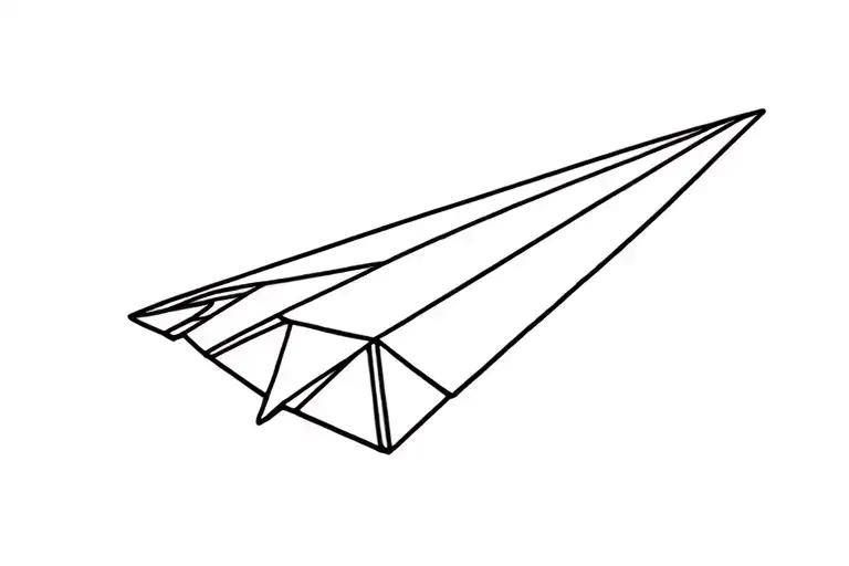 Paper Airplane Flying