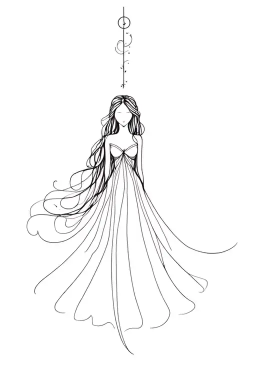 Fairy Long Hair Dress