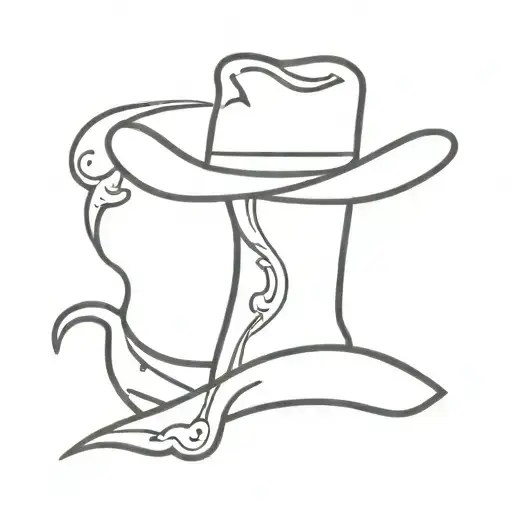 Guillotine Worm With Cowboy Hat