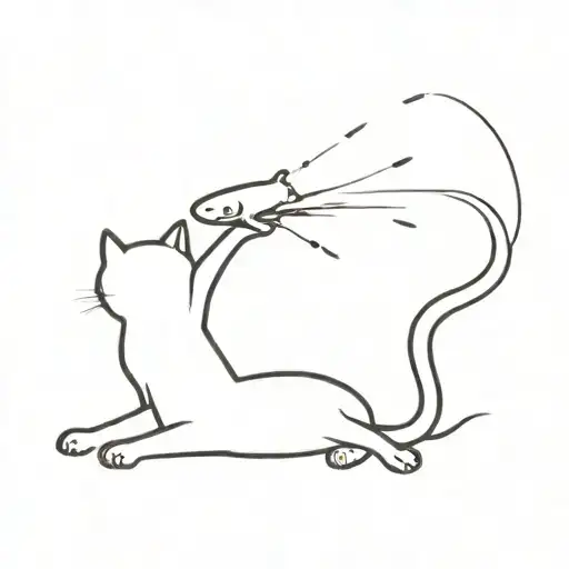 Cat Being Abducted By Ufo Beaming