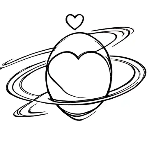 Saturn And Heart
