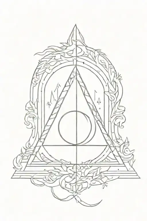 Harry Potter And The Deathly Hallows And The Mirror West