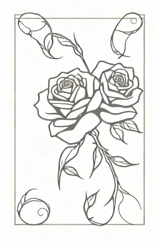 Two Roses Intertwined
