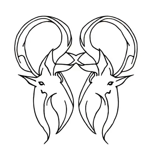 Sagittarius And Capricorn Tattoo Design