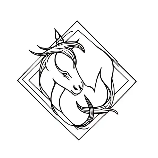 Sagittarius And Capricorn Tattoo Design